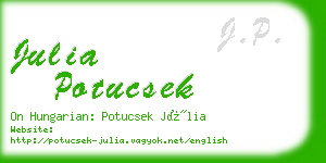 julia potucsek business card